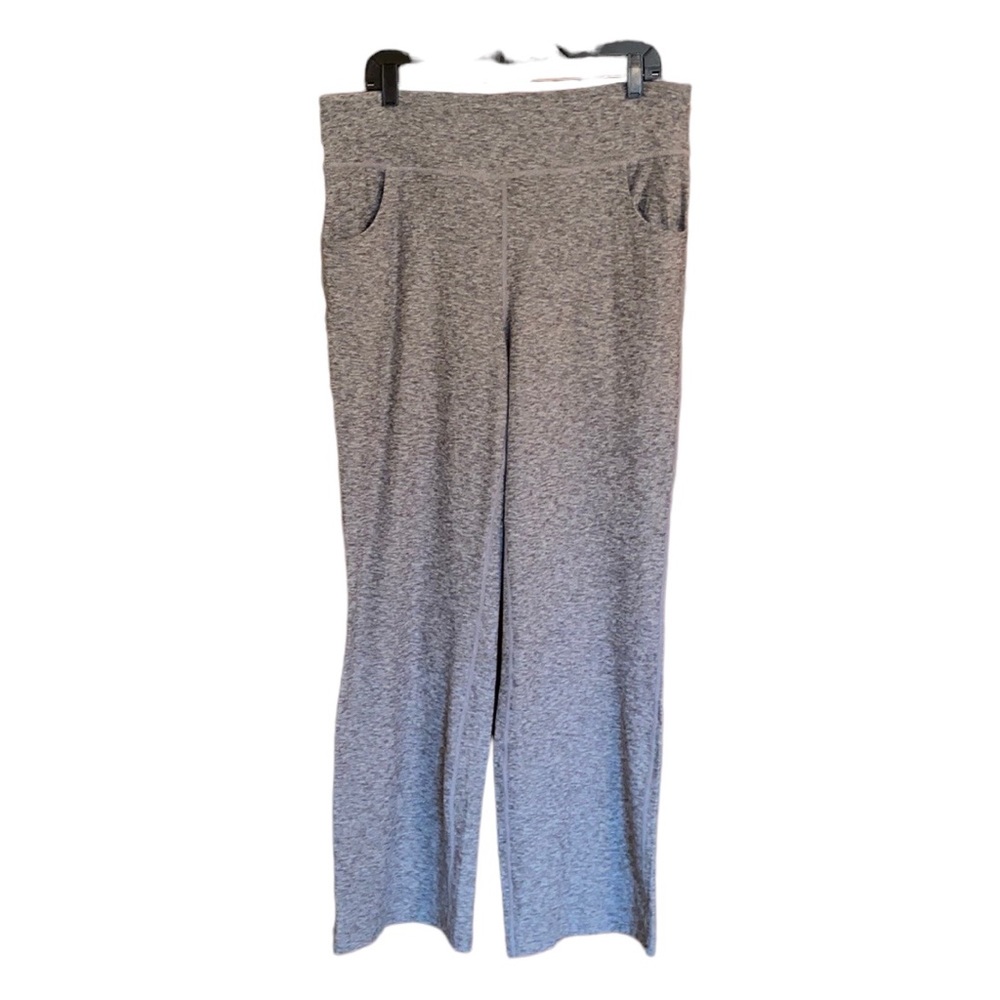 LuLaRoe Rise 1X Passionate Yoga Pants Side Pockets Heathered Grey